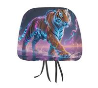 Thunder And Tiger Fashion Car Headrest Covers 1 PCS
