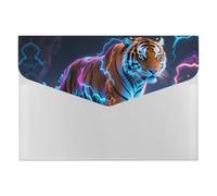 Thunder and Tiger Printed Expanding File Organizer with 6 Pockets Portable Receipt Organizer for Home Office