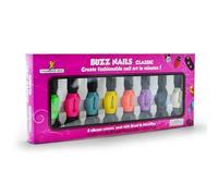 Thunder Bee Buzz Nails Classic, 8 Vibrant Nail Polish Colors Set with Brush and MicroPen, DIY Nail Art Kit, Create Fashionable Designs in Minutes