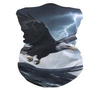 Thunder Bird Sea Black Bandana 26X30Cm Breathable Neck Scarf Decorative Face Cover For Skiing Outdoor Workout