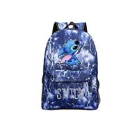 (Thunder Blue) Stitch backpack Students Boys Girls back to school Bags Teens Daily Backpack