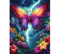 Thunder Butterfly 500 Piece Jigsaw Puzzles for Adults, Fun jigsaw puzzles 500 pieces, Challenging Puzzle Perfect for Game Nights, Finished Puzzle Size is 52x38cm
