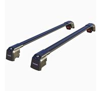 THUNDER CARRIER Aluminium Roof Bars for Auris Estate (2013-2018) | Lockable Crossbars for Flush Rails | 75kg Dynamic / 225kg Static Load | Pair (Black)