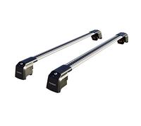 THUNDER CARRIER Aluminium Roof Bars for Hyundai Kona (2017-2023) | Lockable Roof Rack Crossbars for Flush Rails | 75kg/225kg Load Capacity | Pair (Grey)