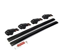 THUNDER CARRIER Aluminium Roof Bars for Kia EV9 (2024-Onwards) | Lockable Roof Rack Crossbars for Raised Rails | 75kg/225kg Load Capacity | Pair (Black)