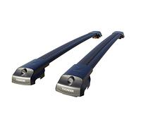 THUNDER CARRIER Aluminium Roof Bars for Peugeot Partner & Tepee (2008-2018) | Fits Raised Rails | 225kg Static Load, Heavy-Duty Steel Under-Clamp | Lockable Aero Crossbars | Pair (Black)