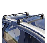 Thunder Carrier Roof Rack For Audi A4 AVANT (B9) 2016-Onwards Aluminium Roof Rack Roof Rail Cross Bars Lockable - Fit Flush Rails Roof Rails, Cross Bar, Rail Carrier (Black)