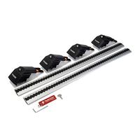 Thunder Carrier Roof Rack For SantaFe 2019-2022 Aluminium Roof Rack Cross Bars Lockable - Fit Flush Rails Roof Rails, Cross Bar, Rail Carrier (Grey)