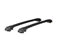 Thunder Carrier Roof Rack For VW TIGUAN 2007-2016 Black Aluminium Roof Rack Cross Bars Lockable - Fit Raised Side Rails Roof Rails, Cross Bar, Rail Carrier | 225kg Static Load, Metal Under-Clamp