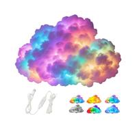 Thunder Cloud LED Light, 3D Big Cloud Lightning Light Kit, LED Clouds Light, DIY USB-Powered Thundercloud LED Light Decor, with Multicolor Effects for Bedroom, Gaming (400cm)
