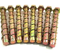 Thunder D-Bolt Anchor - 8 Pack M8 x 100 Masonry Concrete Anchor Bolt Screw with Hexagonal Head, Self Tapping, Screws Directly into Brick, Stone, Wood