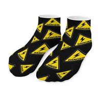 Thunder Danger Breathable Mens Ankle Socks Fashion Printing Women's Anklets Low Cut