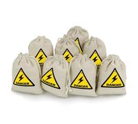Thunder Danger Reusable Drawstring Bags 8 Pcs Jewellery Favour Pouch Christmas Halloween Candy