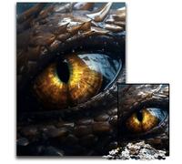 Thunder Dragons Topaz Eye Jigsaw Puzzles for Adults 1000 Piece Puzzles for Adults Perfect Home Or Office Decor, Ideal 50x75CM/19.68x29.52inch