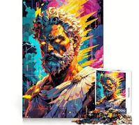 Thunder God's Wrath︰ Zeus - King of Olympus Jigsaw Puzzles for Teenagers 1000 Piece Raise Memory Leisure Time Clean Edge Lovely Present (50x75cm)