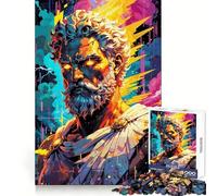 Thunder God's Wrath︰ Zeus - King of Olympus Teenagers 1000 Piece Jigsaw Puzzle Think Smart Toy Bonding Time Smooth Cut Santa Wish List (38x26cm)