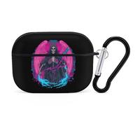 Thunder Grim Reaper Transgender Proud Cute Earbuds Case Compatible with Airpods Pro Wireless Headphones Cover with Carabiner
