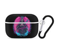 Thunder Grim Reaper Transgender Proud Cute Earbuds Case Compatible with Airpods Pro Wireless Headphones Cover with Carabiner