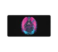 Thunder Grim Reaper Transgender Proud Funny Mouse Pad with Stitched Edges Non Slip Waterproof Mousepad Desk Mat for Office Gaming