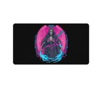 Thunder Grim Reaper Transgender Proud Funny Mouse Pad with Stitched Edges Non Slip Waterproof Mousepad Desk Mat for Office Gaming