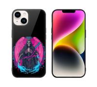 Thunder Grim Reaper Transgender Proud Glass Phone Case Suitable for iPhone 14 Series