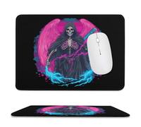 Thunder Grim Reaper Transgender Proud Trendy Mouse Pad with Stitched Edges Non Slip Waterproof Mousepad Desk Mat for Office Gaming