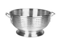 Thunder Group ALHDCO002, 12 Quart Heavy Duty Aluminum Large Kitchen Food Colander, Commercial Pasta Strainer