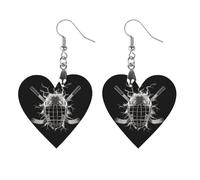 Thunder Ice Hockey Wood Earrings Personalized Dangle Earring Pendants Charms for Woman Jewelry