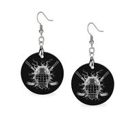 Thunder Ice Hockey Wood Earrings Personalized Dangle Earring Pendants Charms for Woman Jewelry
