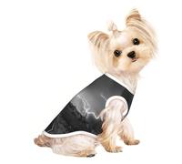 Thunder Landscape Small Dog Pet Clothes, Breathable Lightweight Soft Vest, Exquisite Personality Appearance.Good Warmth Retention.