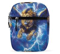 Thunder Lion Small Crossbody Bag for Men Women Side Shoulder Satchel Purse Mini Messenger Bags