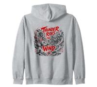Thunder Rides The Wind and Storm Yokai Legend Zip Hoodie