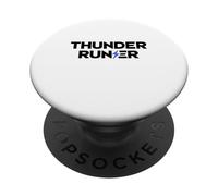 Thunder Runner Soul: Lightning Strikes the Fearless Path PopSockets Adhesive PopGrip