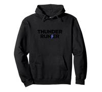 Thunder Runner Soul: Lightning Strikes the Fearless Path Pullover Hoodie