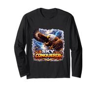 Thunder Sky Eagle Conqueror Artwork Long Sleeve T-Shirt