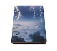 Thunder Storms Over Sea Refillable Notebook for Work Study