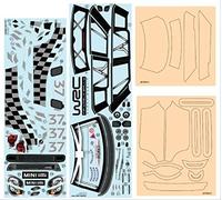 Thunder Tiger 1:8 Scale Mini Rally Decal Set for Remote Controlled Toy Vehicle