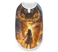 Thunder Tiger And Human Funny Dog Vest Shirt Soft Comfortable Tank Top Cute Clothes for Cat Puppy