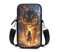 Thunder Tiger And Human Small Crossbody Bags for Women Lightweight Mini Phone Purses with Cross Body Strap
