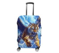 Thunder Tiger with Wings Luggage Case Cover Protective Washable Suitcase Covers Anti Scratch Baggage Fits 19-32 Inch S