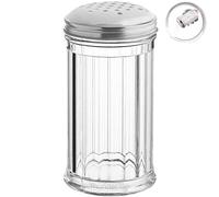 Thunder Up Parmesan Cheese Shaker - 12 Oz Plastic Spice Shaker with Holes and Lids for Pizza, Parm, Pepper