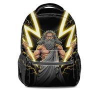 Thunder Zeus Print Backpack Greek Mythology Student Bookbag, Unisex Travel Daypack (style5)
