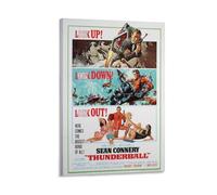 Thunderball US 1-Sheet Poster James Bond Poster Print Art Wall Painting Canvas Posters Modern Bedroom Decor 20x30inch(50x75cm)