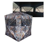 THUNDERBAY SPUR Collector 3 Person Hunting Blind, Portable Ground Blind with Silent Sliding Window, Portable Durable Hunting Tent for Deer & Turkey Hunting
