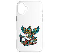 Thunderbird and Whale Pacific Northwest Coast Legend Case for iPhone 16 Plus