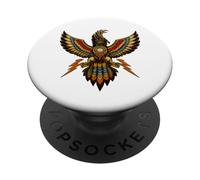 Thunderbird Eagle Folk Art Native Spirit Bird PopSockets Adhesive PopGrip
