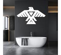 Thunderbird Native American Metal Wall Art, Anishinaabe Navajo Totem Mythology Metal Artwork Decoration, Modern Art Sculpture Home Decor for Living Room, Bedroom Hallway and Stairs Natu