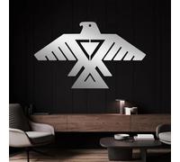 Thunderbird Native American Metal Wall Art, Anishinaabe Navajo Totem Mythology Metal Artwork Decoration, Modern Art Sculpture Home Decor for Living Room, Bedroom Hallway and Stairs Natu