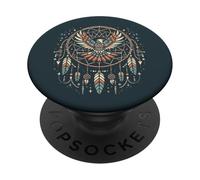 Thunderbird Native American Tribal Dreamcatcher Minimal Art PopSockets Adhesive PopGrip