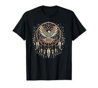 Thunderbird Native American Tribal Dreamcatcher Minimal Art T-Shirt